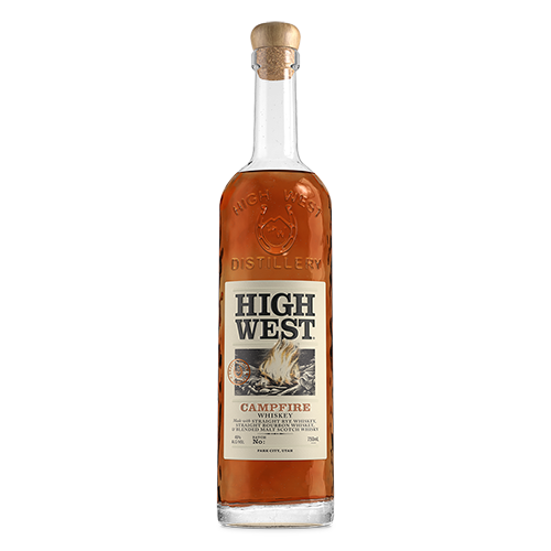 High West Campfire Whiskey bottle and front label